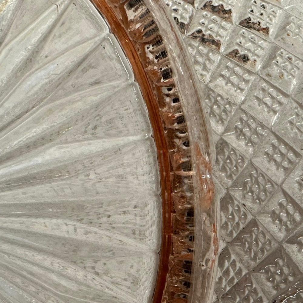 1930-40s Pink Depression Glass Bowl/Serving/Holiday Dining Lancaster Glass Amy?‎